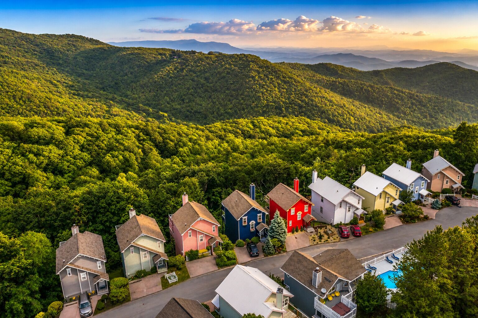 Escape together high above the Smokies, surrounded by endless mountain views.