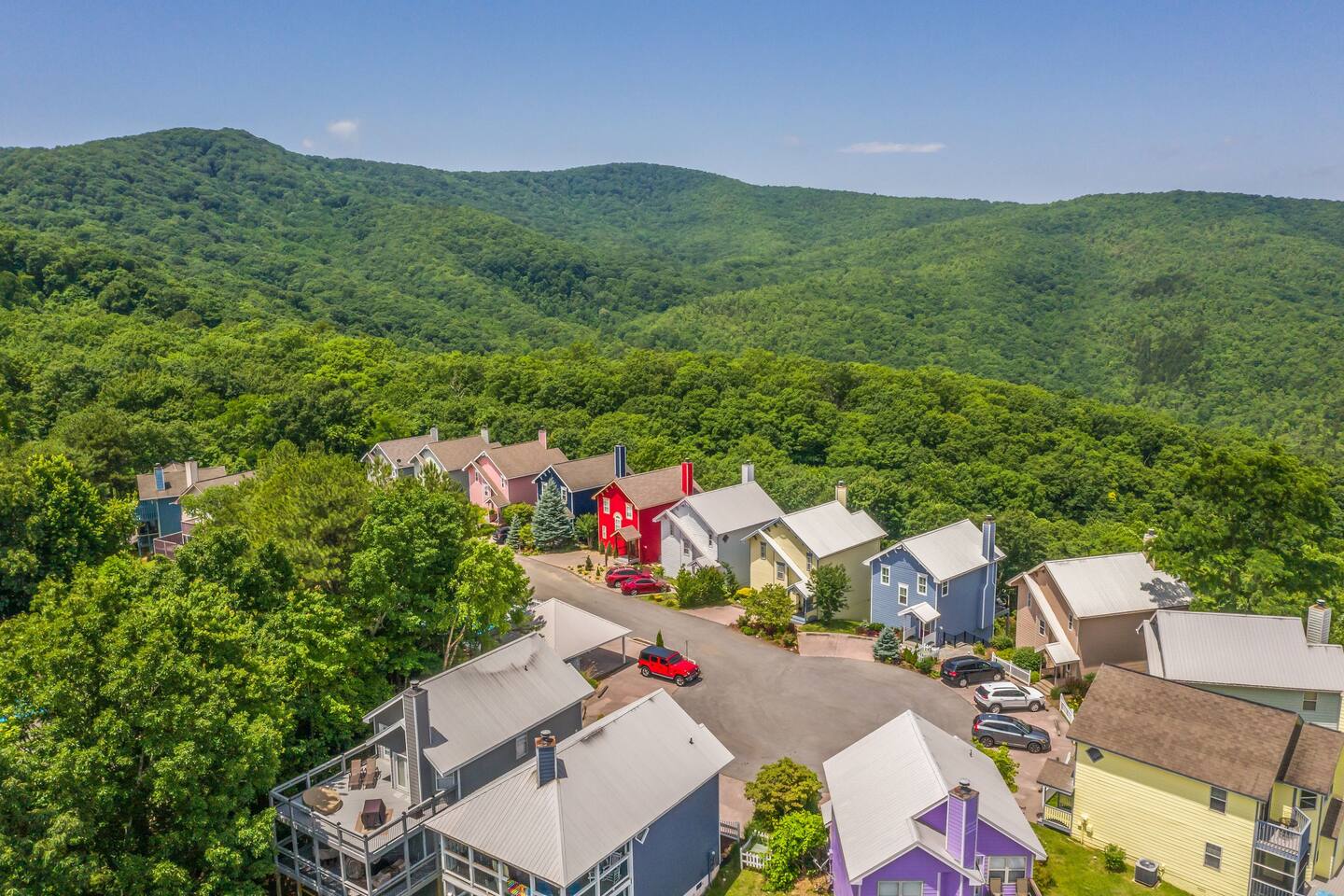 Drone picture of our truly unique neighborhood you won’t want to leave.