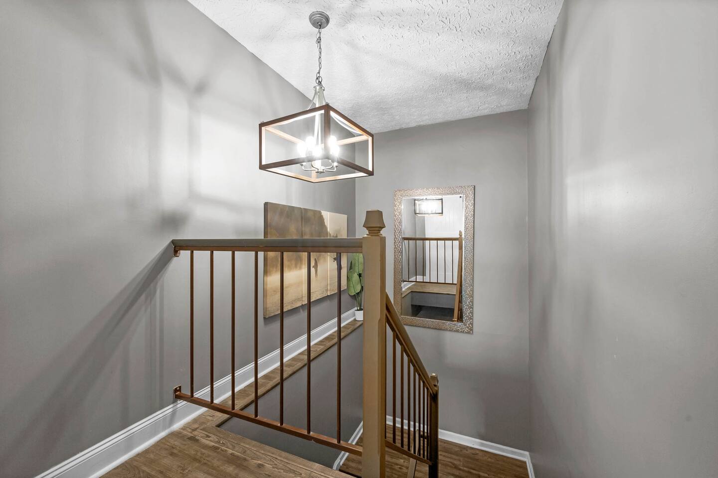 Stairs leading to master suite
