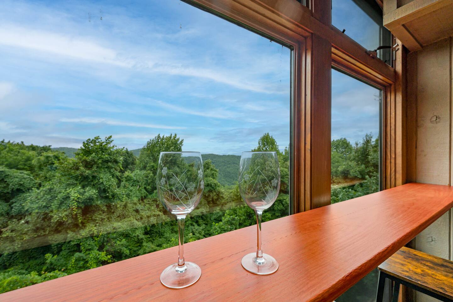 Bar located off the living room and second king suite to sit and enjoy a glass of wine or cup of coffee.