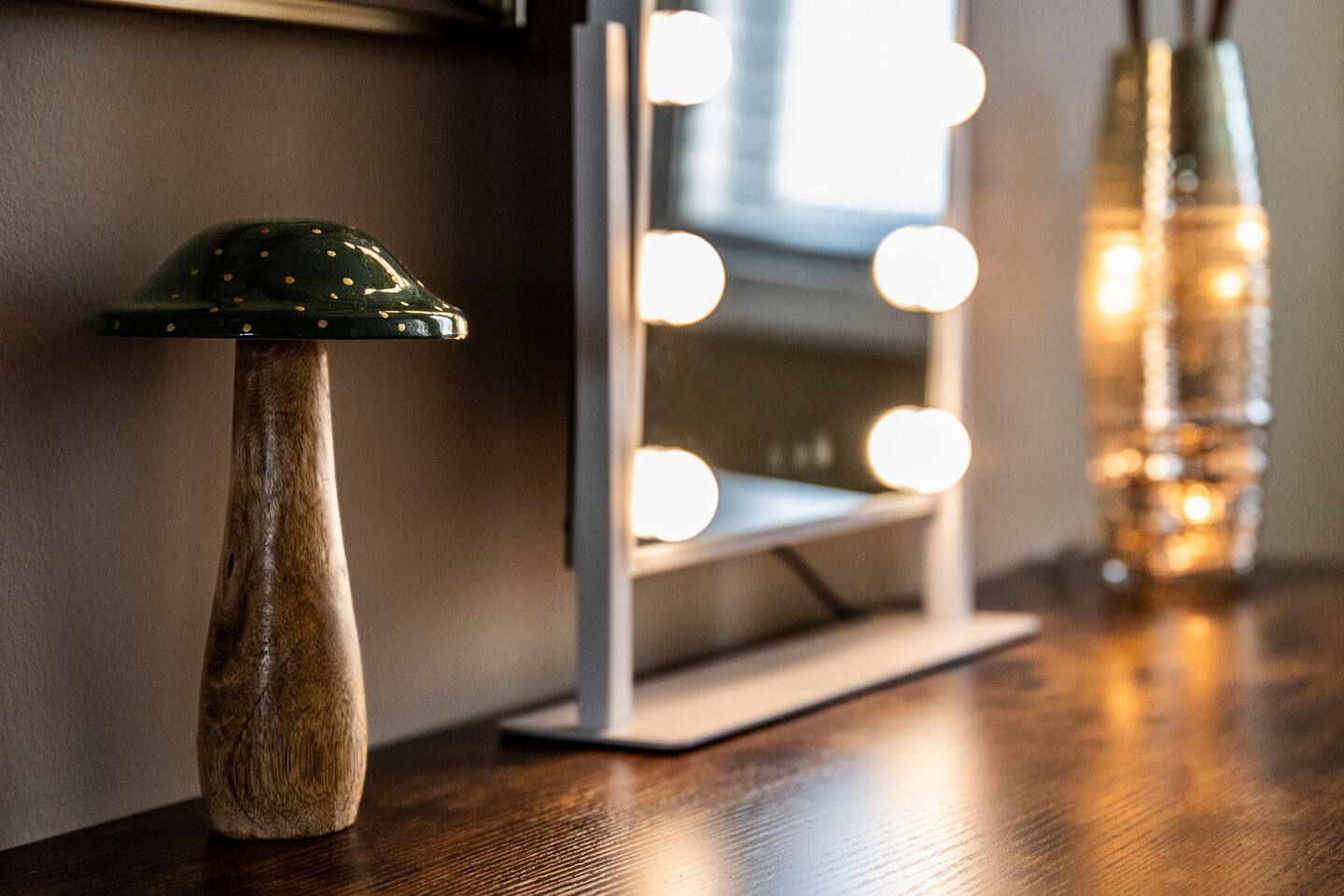 A dedicated lighted vanity makes getting ready for family adventures easy! With great lighting and plenty of counter space, it’s a convenient spot to prepare for dinner, shows, or a fun evening exploring Gatlinburg.