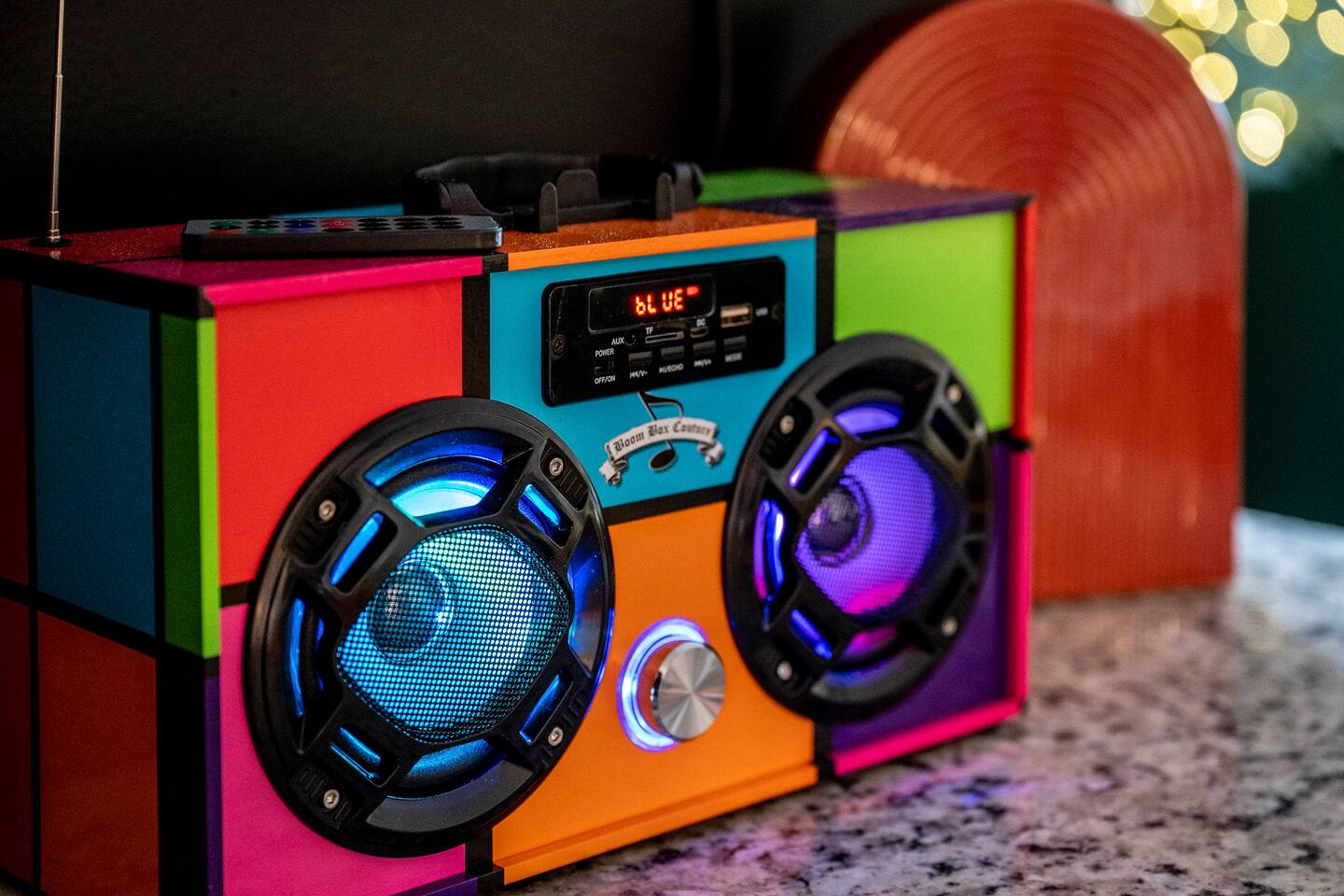 Turn up the music and let the family fun begin! This colorful Bluetooth sound system adds the perfect soundtrack for cooking, game nights, dancing, or simply hanging out together during your Smoky Mountain getaway.