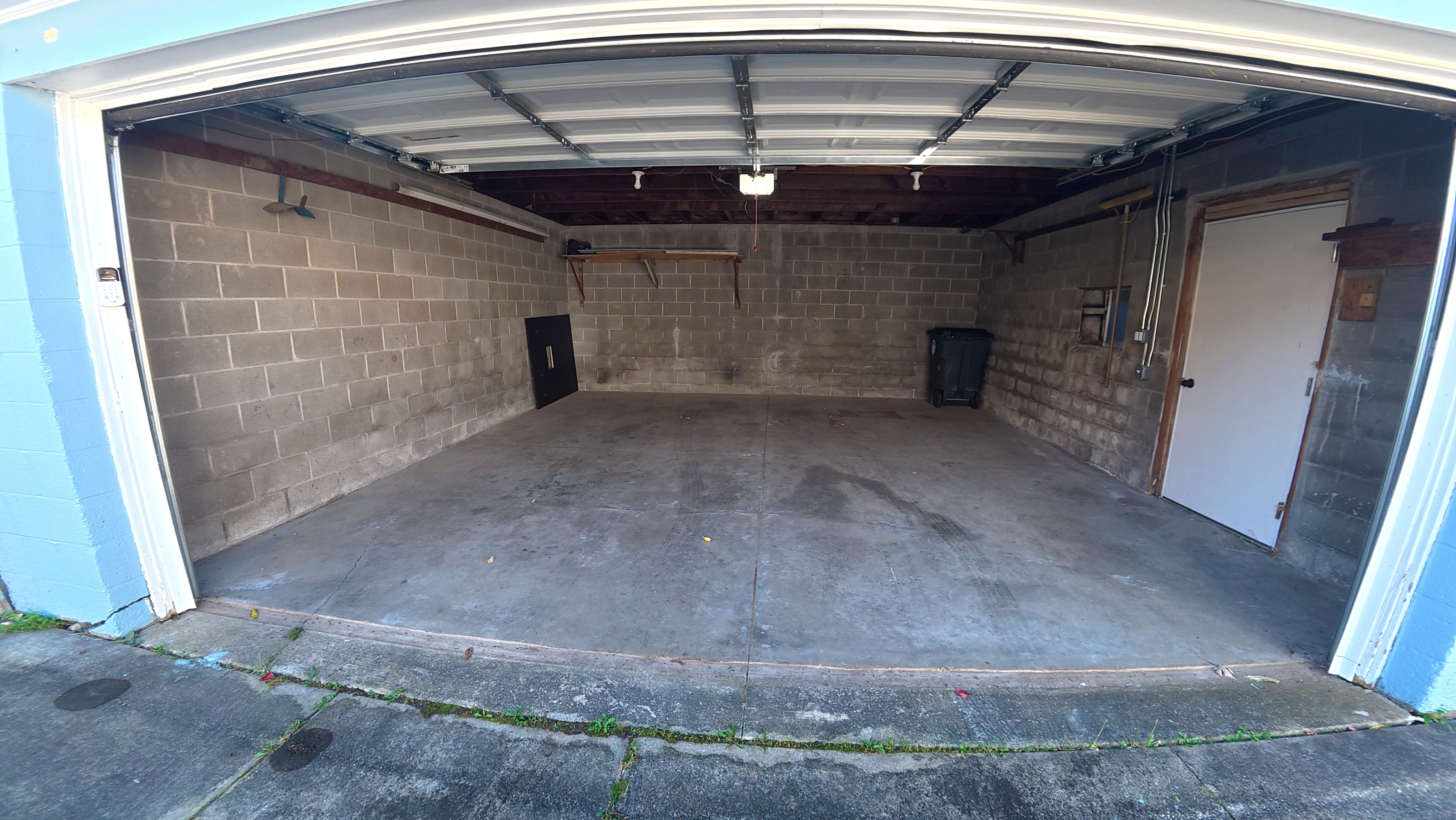 Spacious two-car garage with easy parking and extra storage space