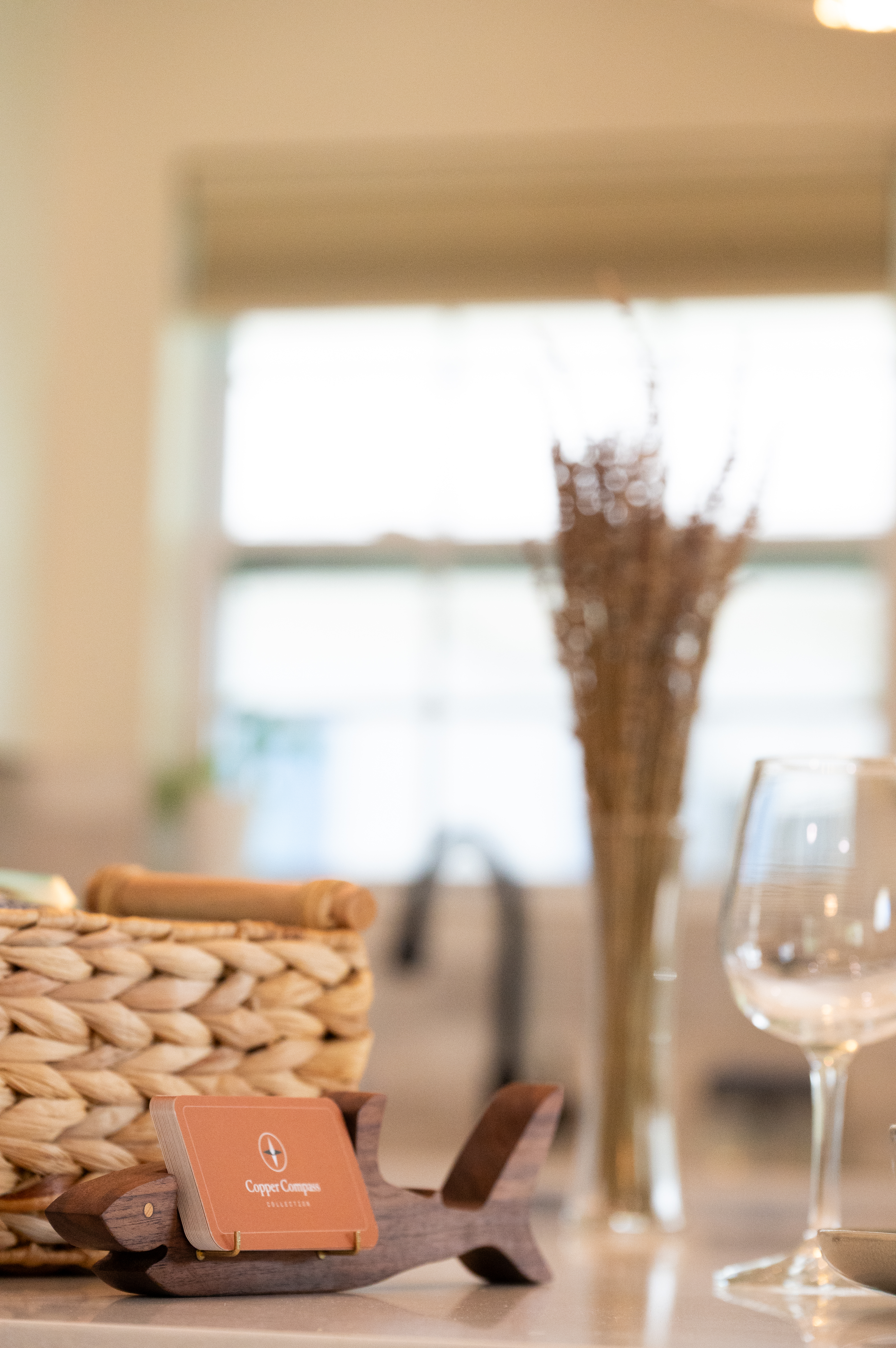 Warm, thoughtfully styled interior with elegant touches