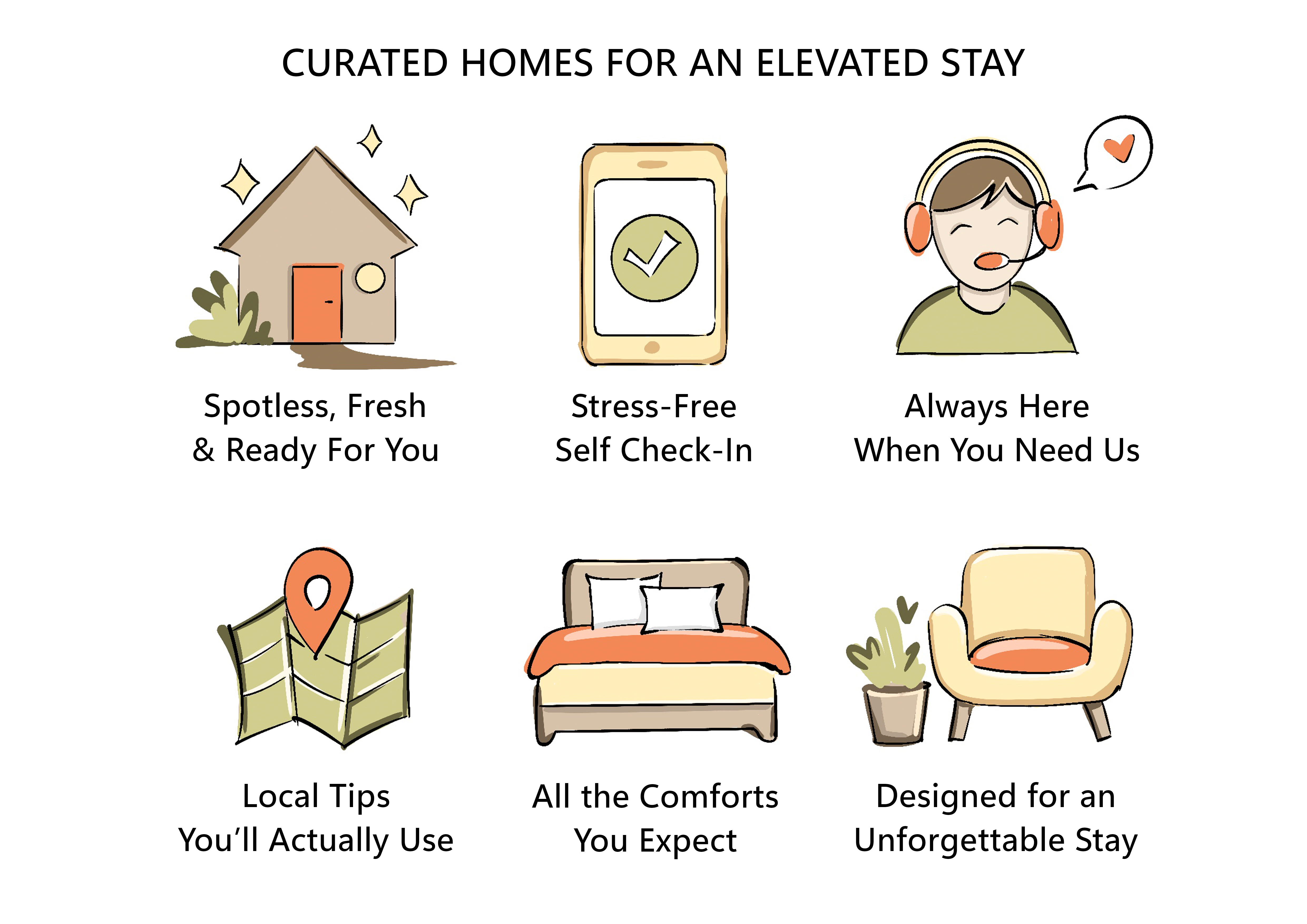 Spotless stays, easy check-in, and thoughtful comforts throughout