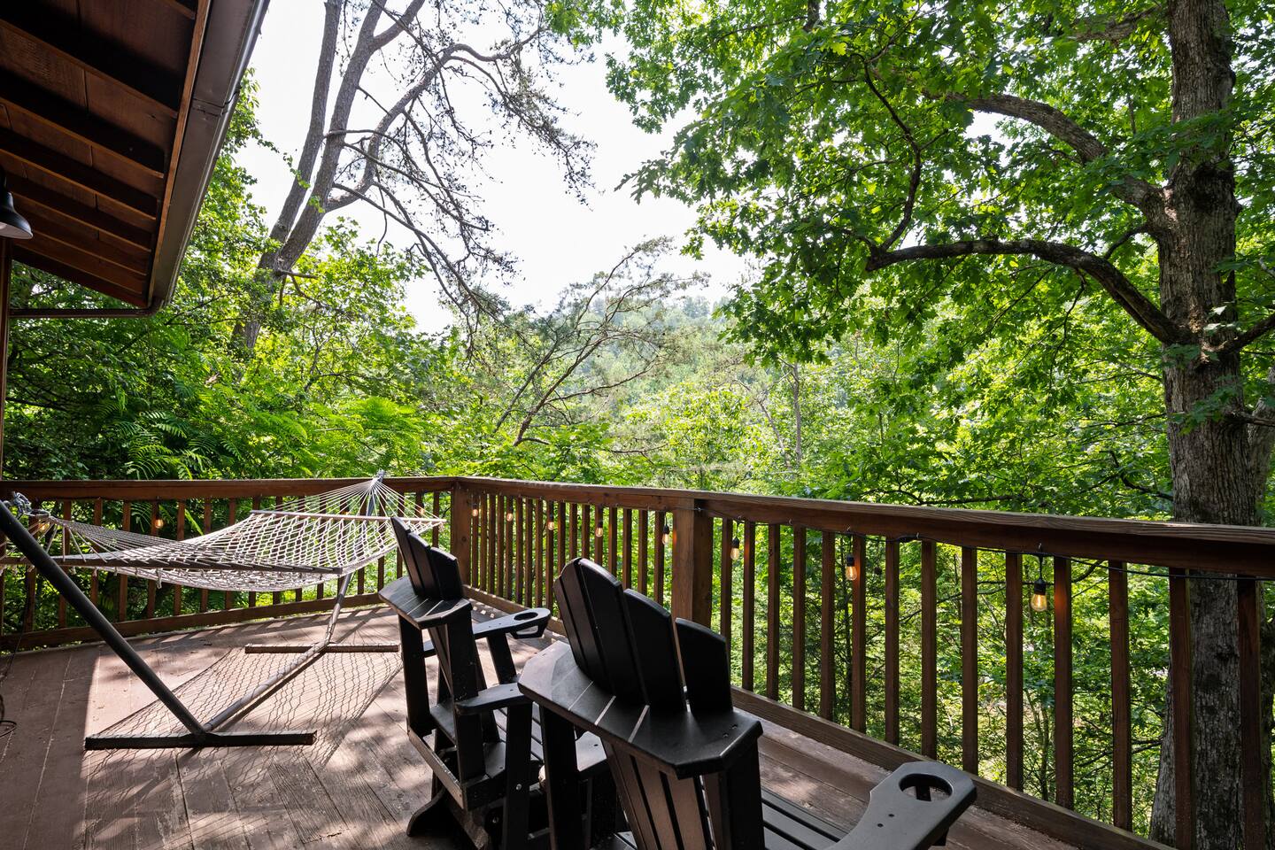 Enjoy your morning coffee or an afternoon beverage while listening to the soothing sounds of the creek nearby.