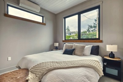Downstairs king bedroom, its own quiet corner