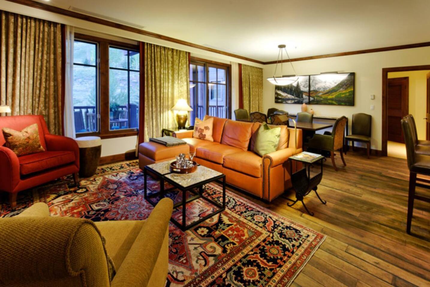 THE RITZ CARLTON RESORT-ASPEN-HIGHLANDS VILLAGE COLORADO LIVING AREA VIEW