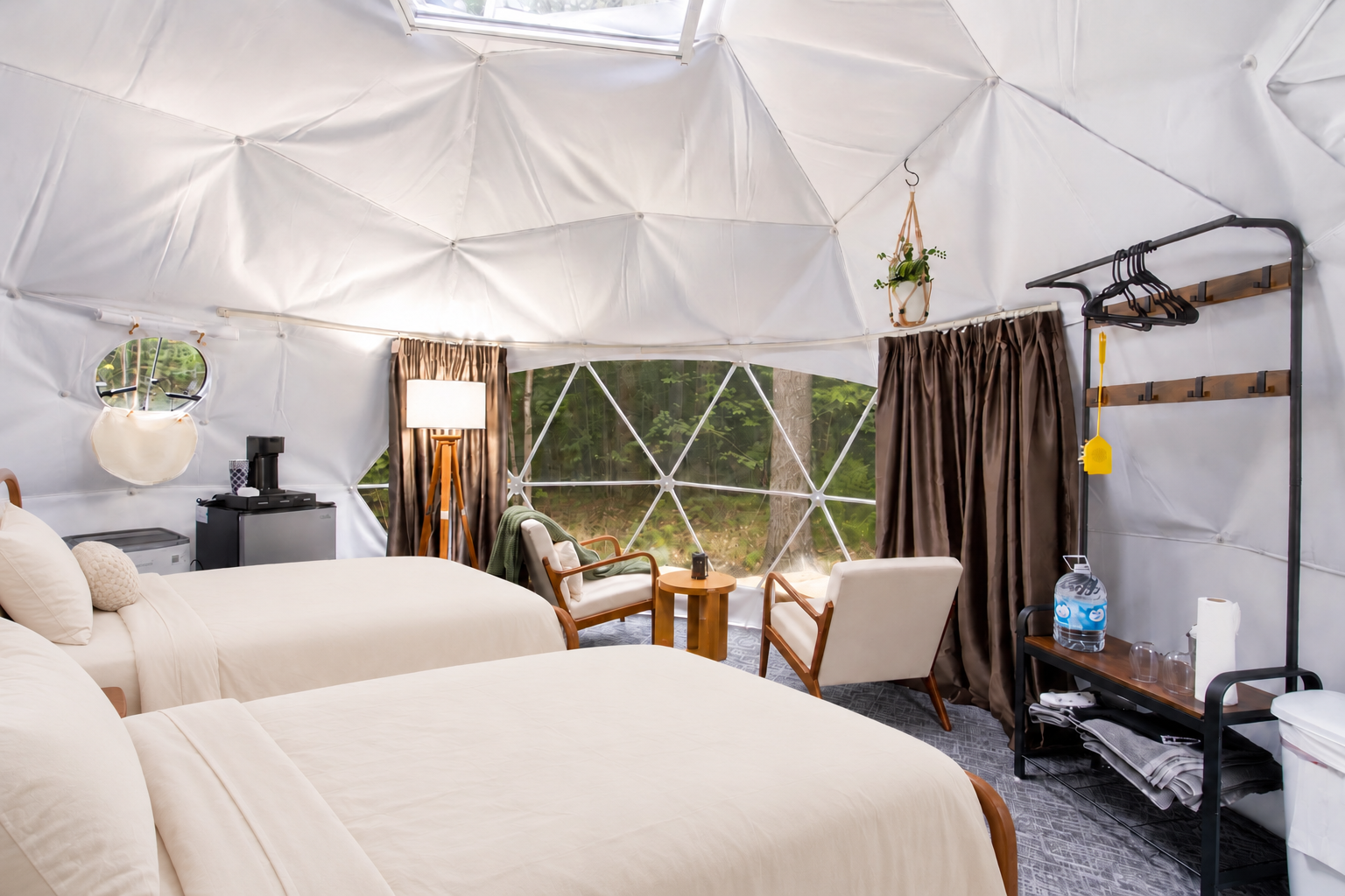 Pleasant River Glamping Dome 4 | 2 Beds