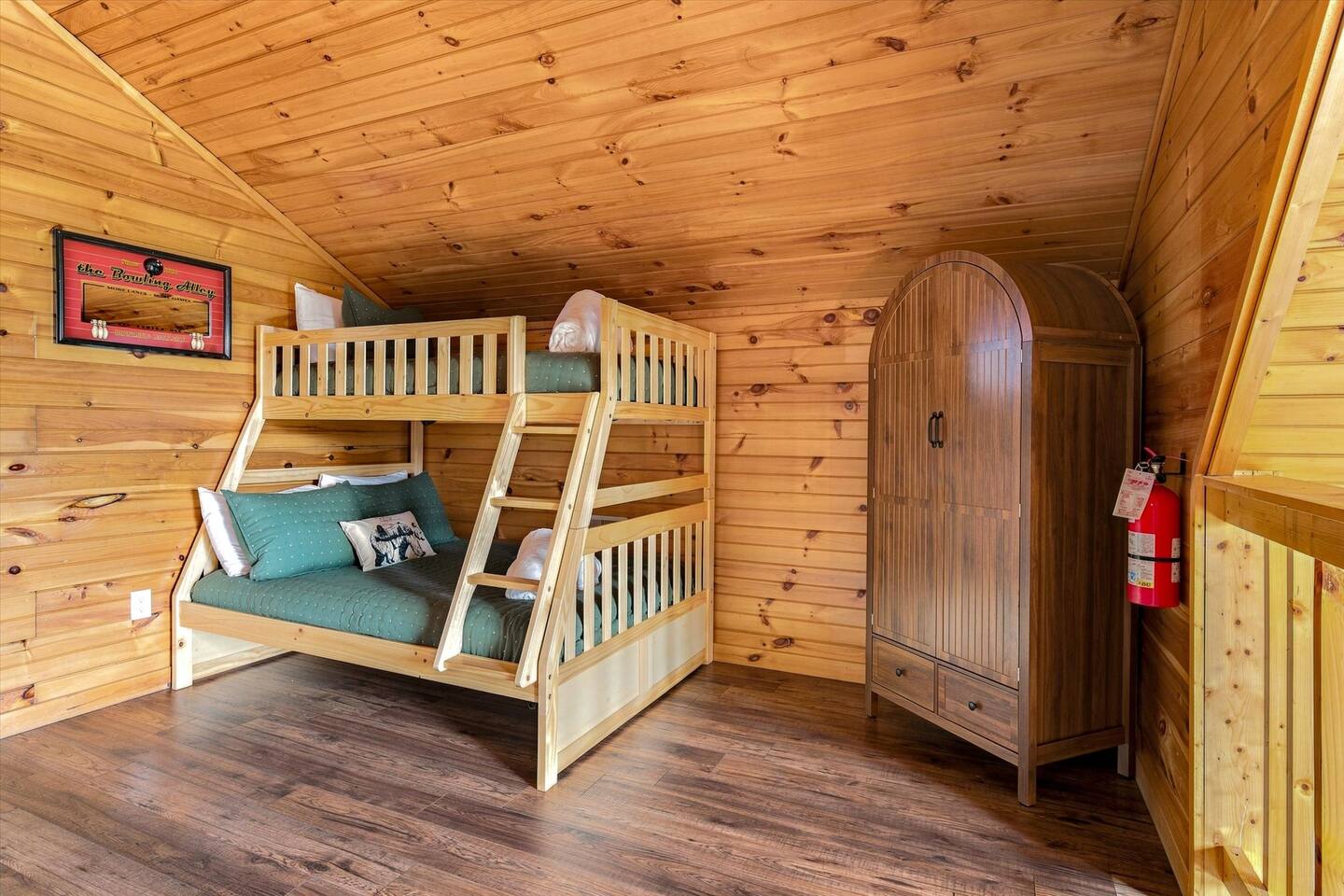 Sleeps 3 in the upstairs loft!