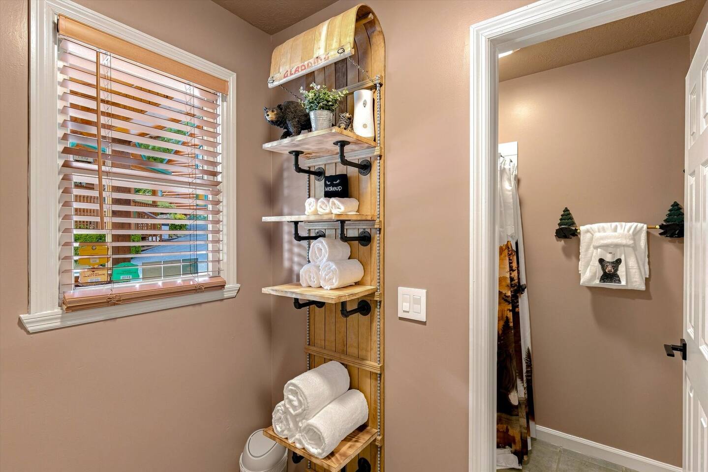 Shower and lots of towels!
