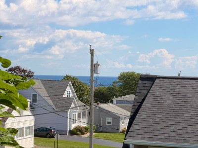 Charming coastal neighborhood with a lovely ocean view backdrop