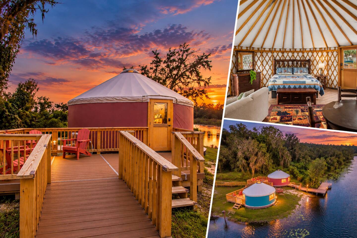 Glamping Yurt w/ Ramp Entry, Umatilla FL