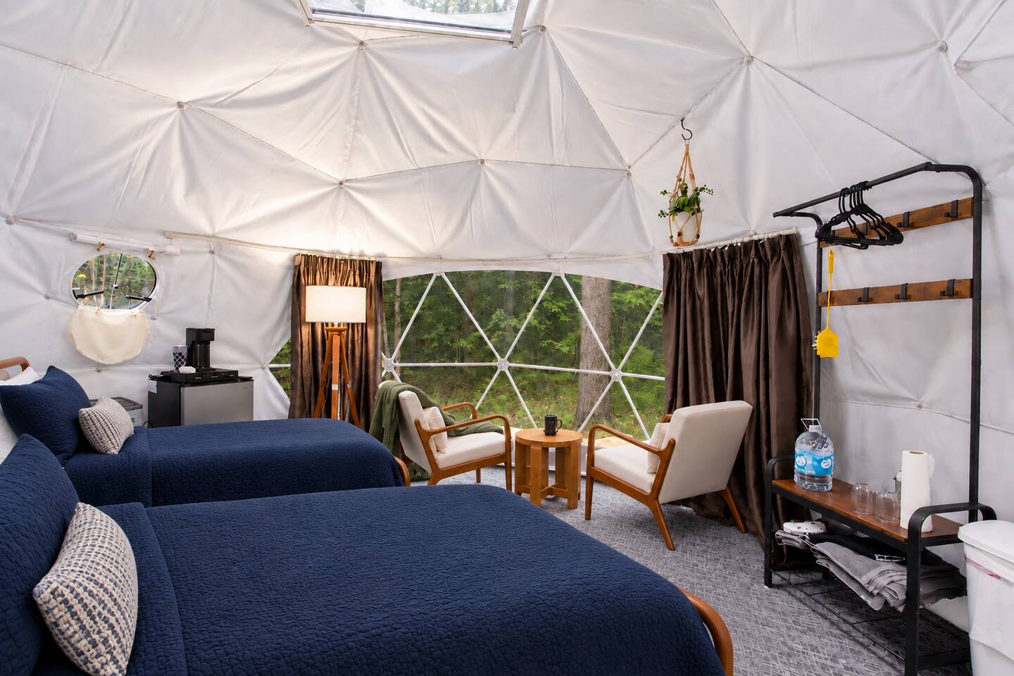 Pleasant River Glamping Dome 5 | Queen & Twin