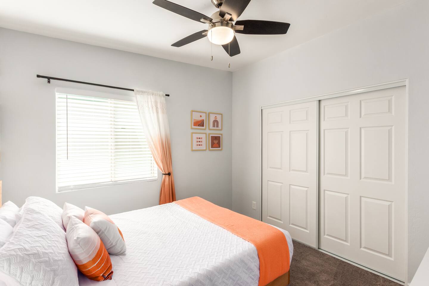 This charming Cactus Room features a dresser and TV, creating a snug, functional space perfect for rest and comfort.