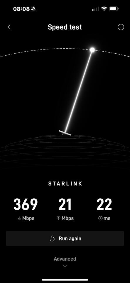 High speed Starlink internet with back up power station (if power goes out).