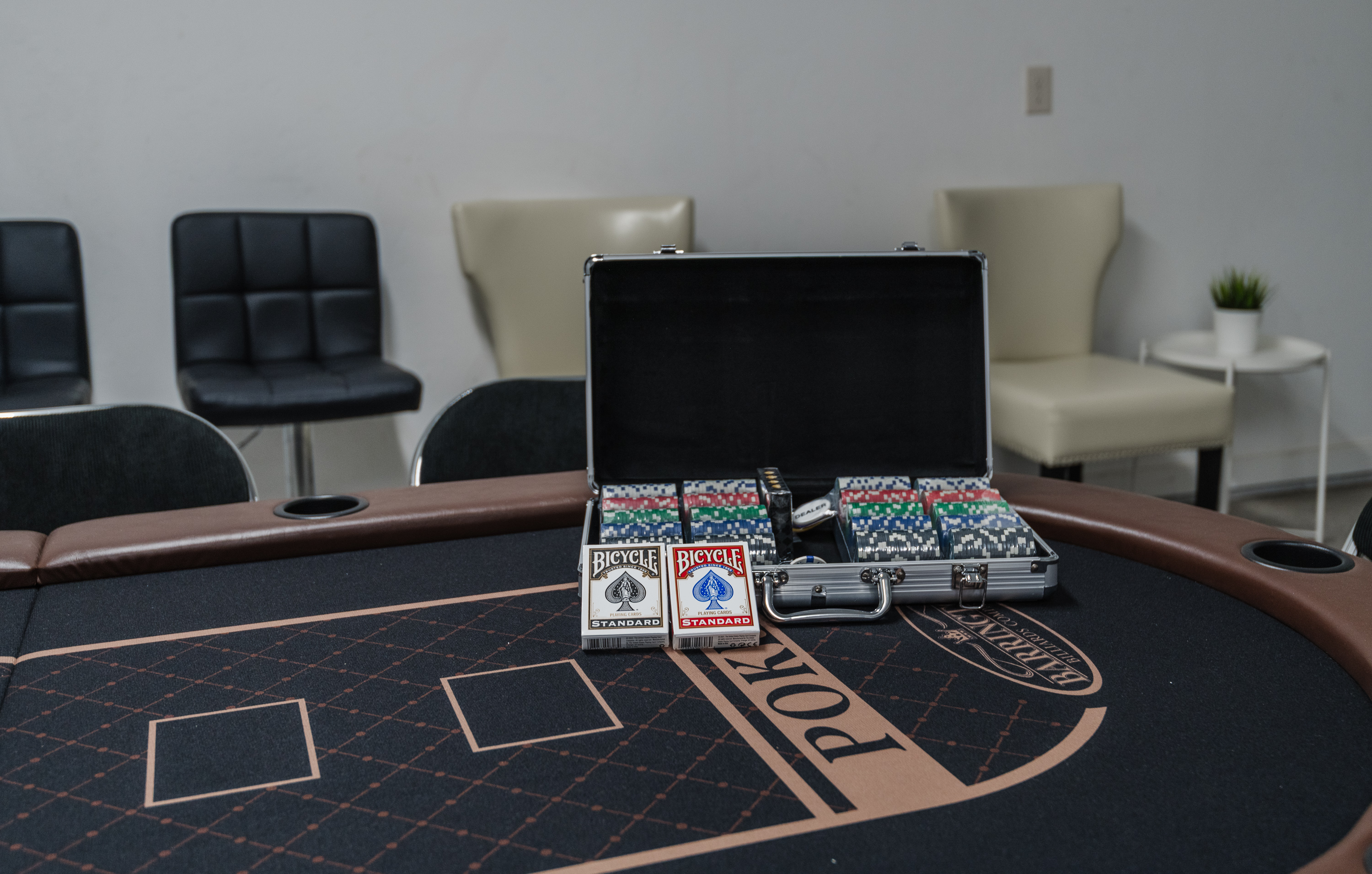 Private poker setup for fun game nights with friends and family
