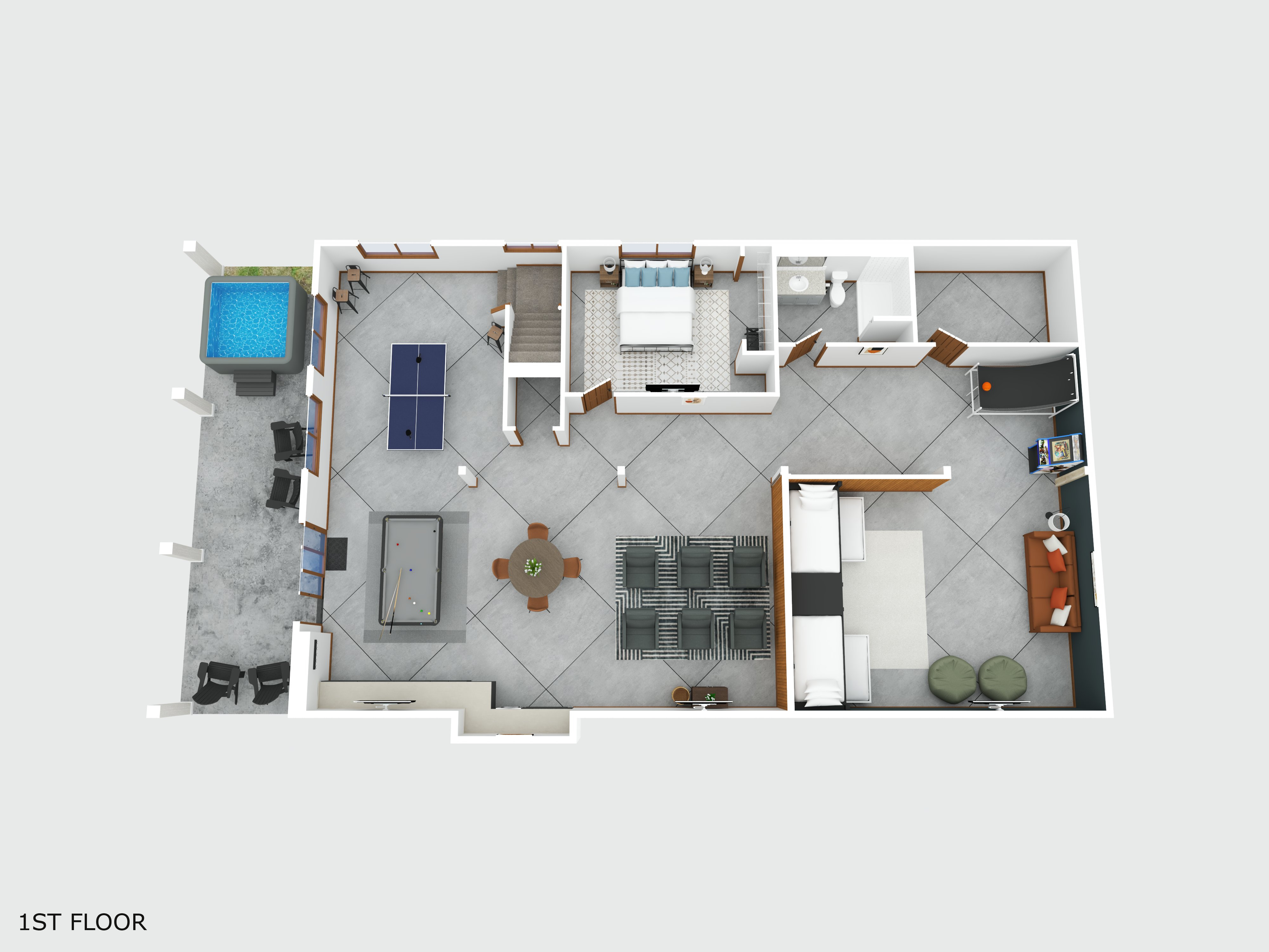 Lower level plan