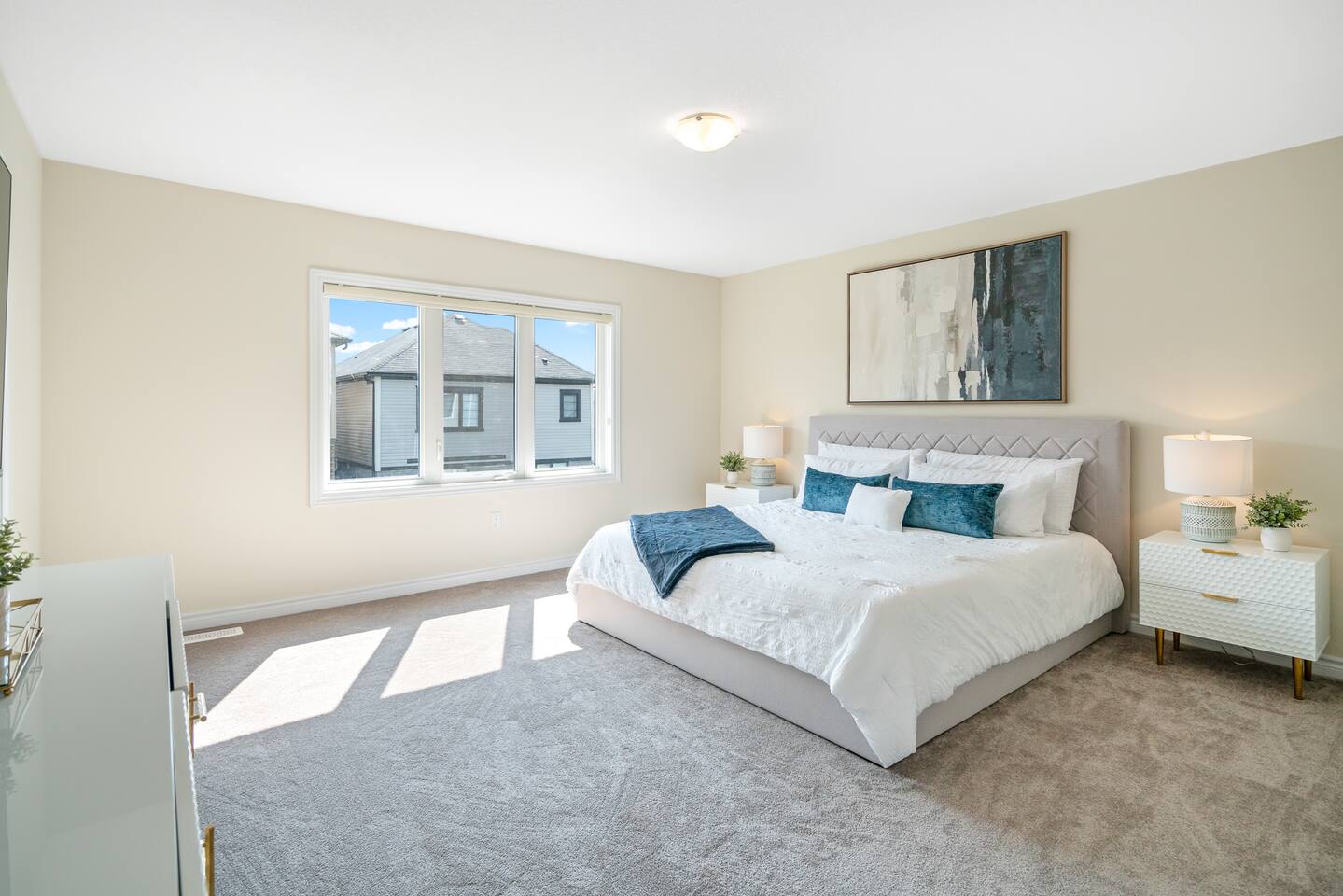 Master bedroom oasis with King bed
