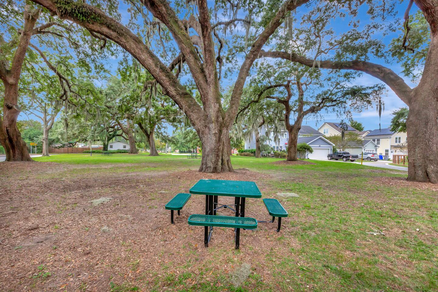 Public outdoor space in the walkable neighborhood.