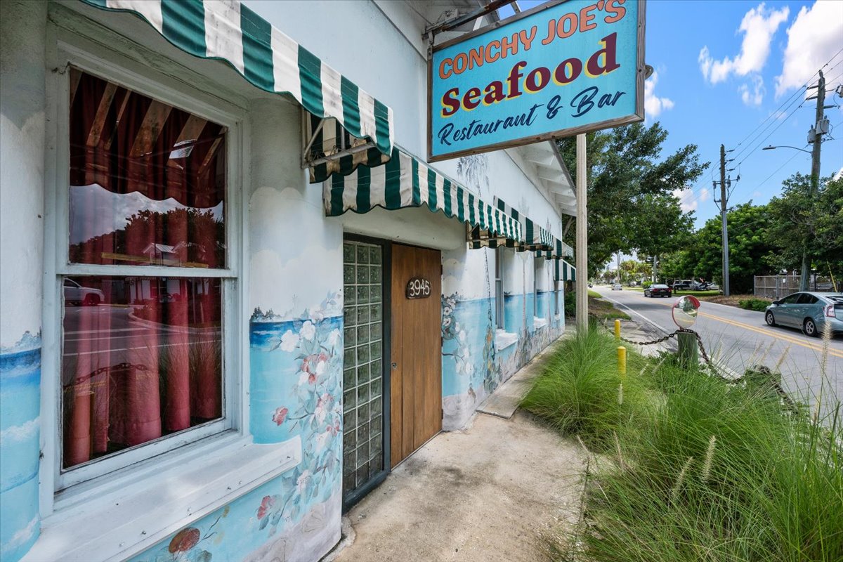 Walk to a colorful local seafood spot just down the street