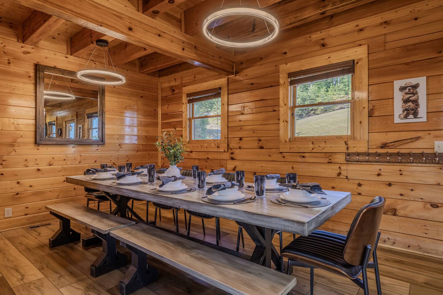 !2 Seat Farm Table, Let's Eat