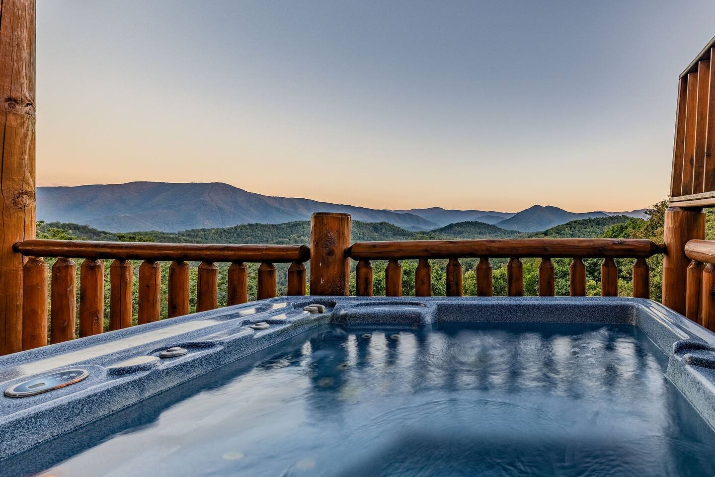 Hot Tub Middle Deck Awesome View