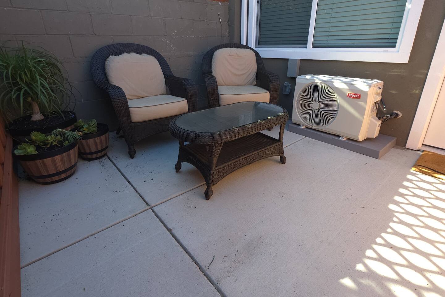 Private patio