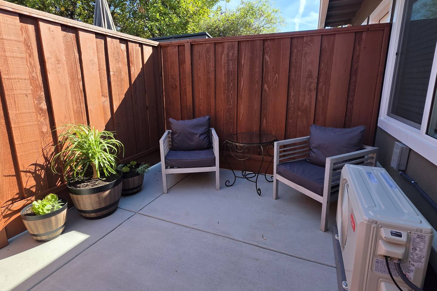 Private patio