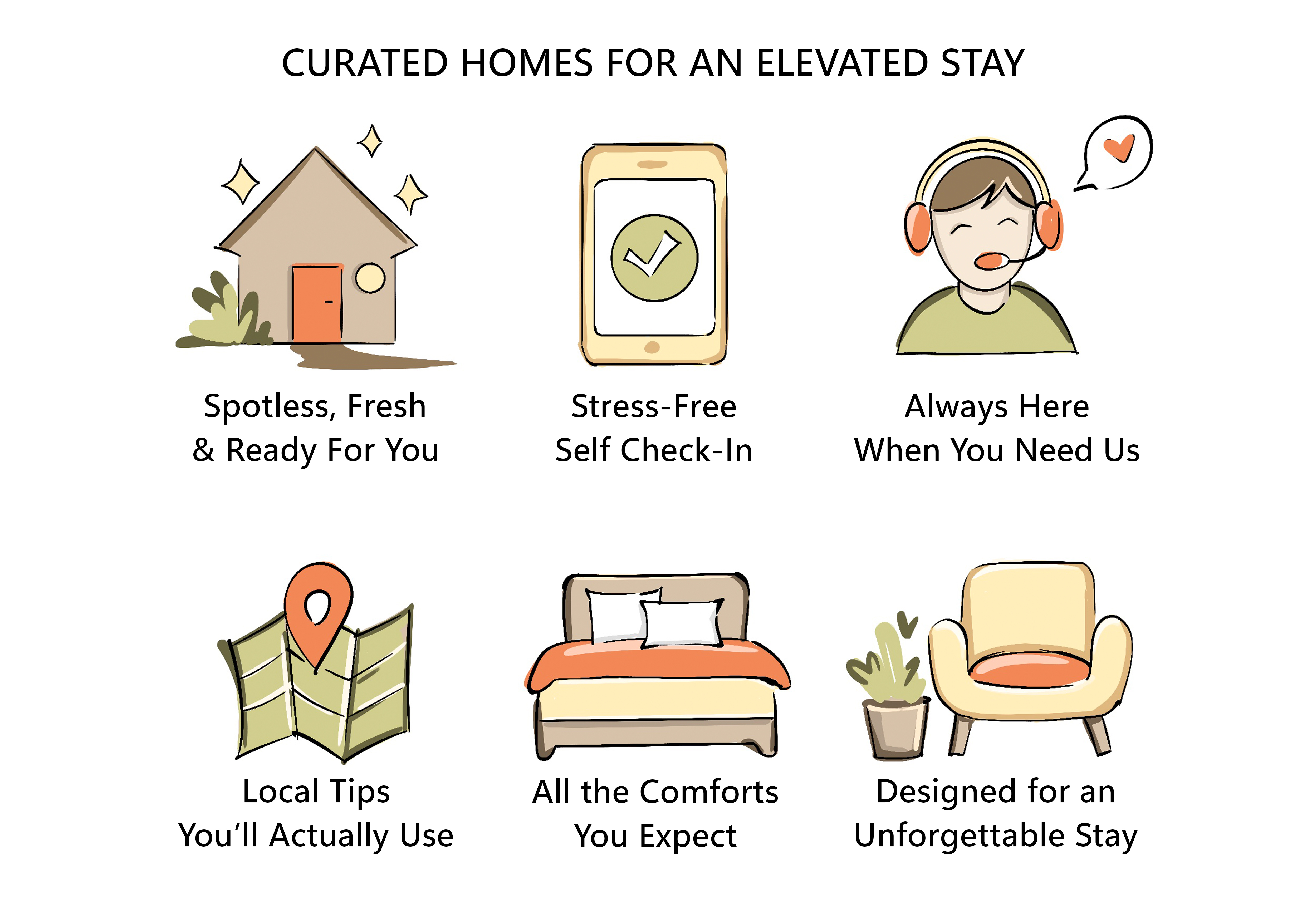 Spotless stays, easy check-in, and thoughtful comforts throughout