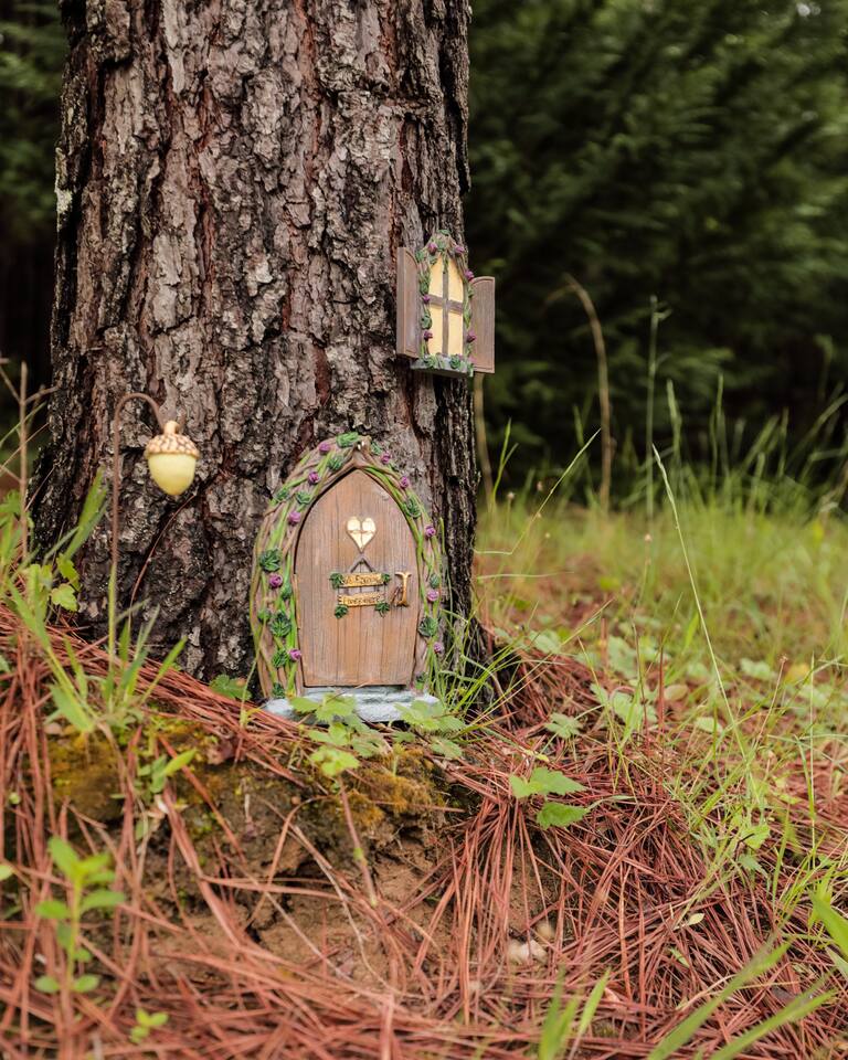 There seems to be a fairy living at the top of the hill.