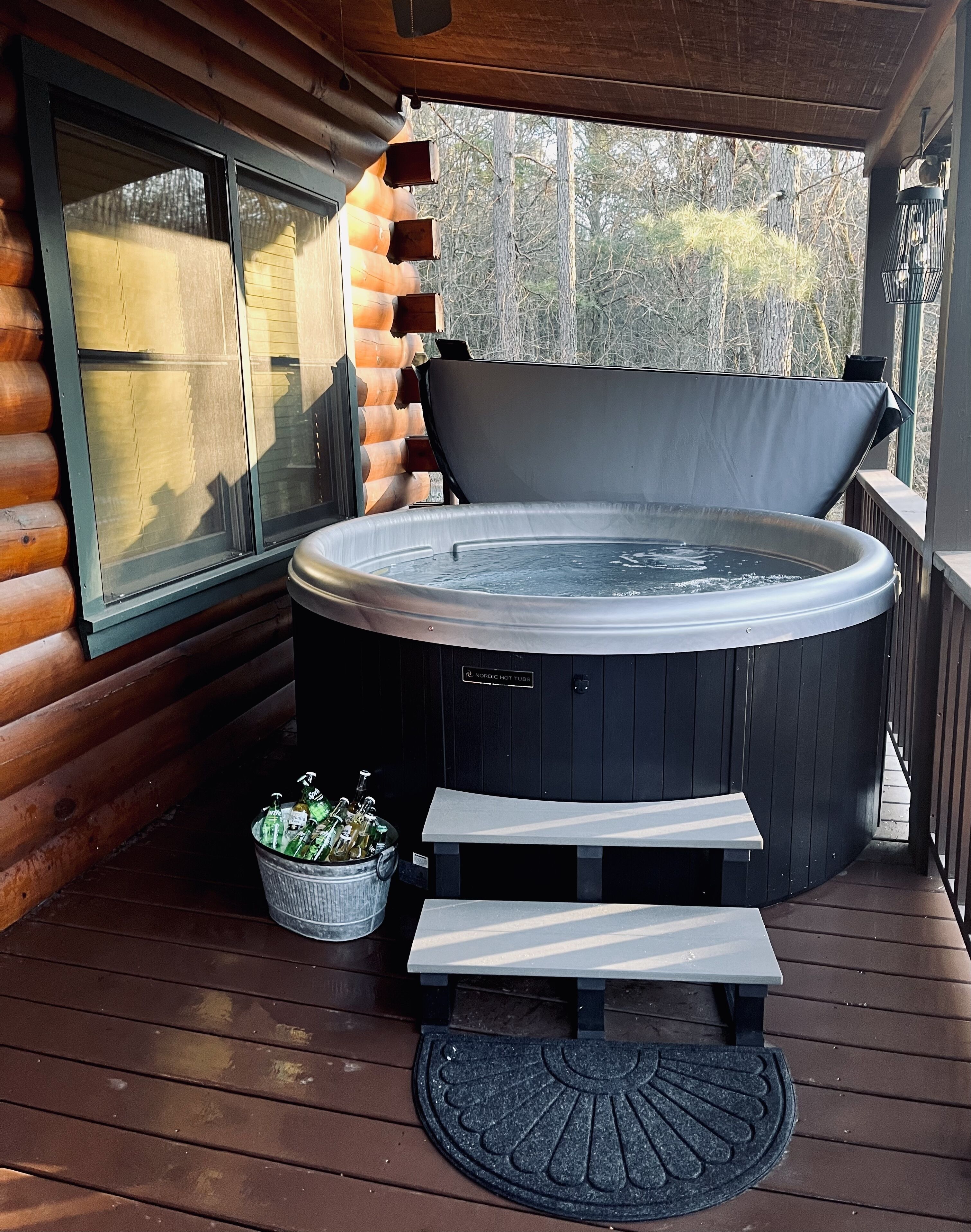 Hot soak on a cold night is the best!