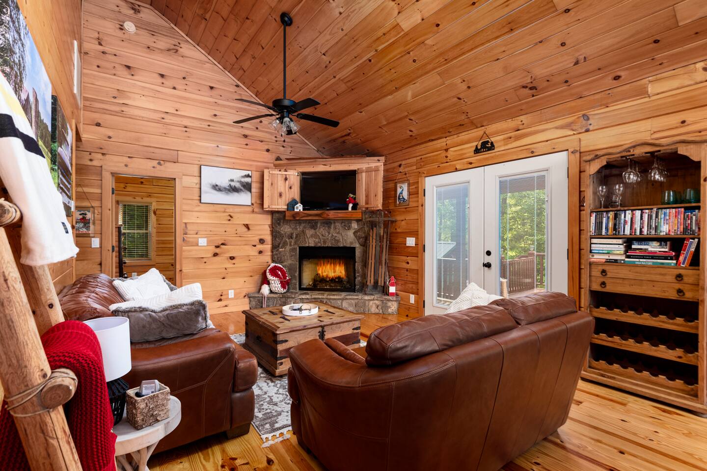 Get cozy by the fire from October-April!