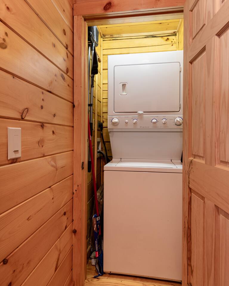 Got dirty on a hike? feel free to use the washer and dryer.