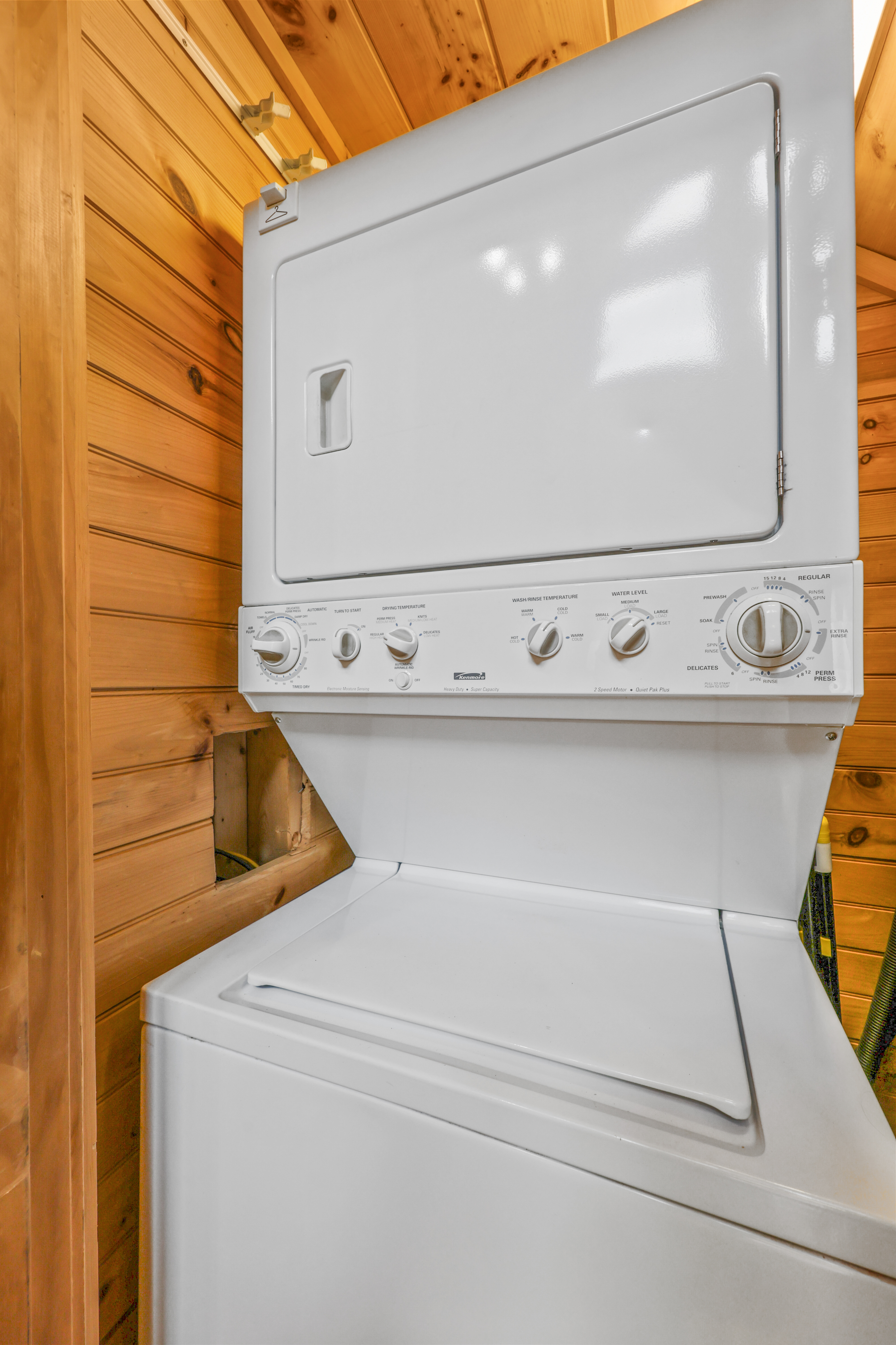 In-unit stacked washer/dryer for easy, convenient laundry access