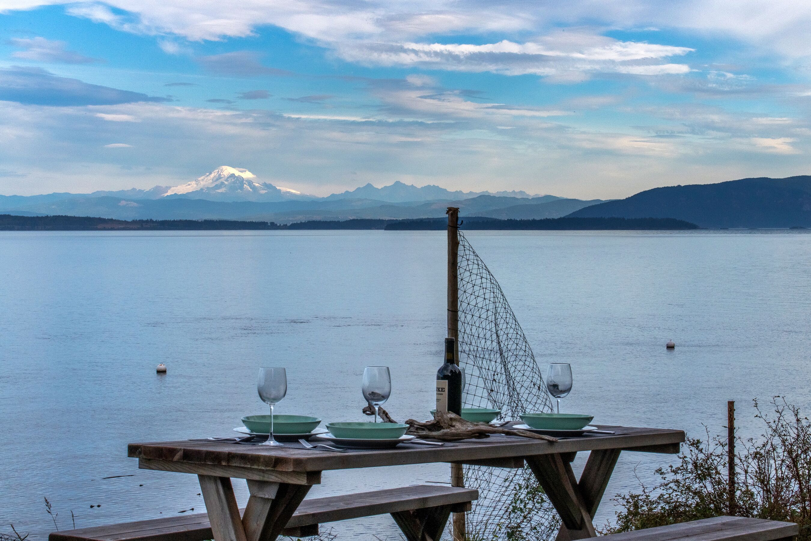 Picnic table view