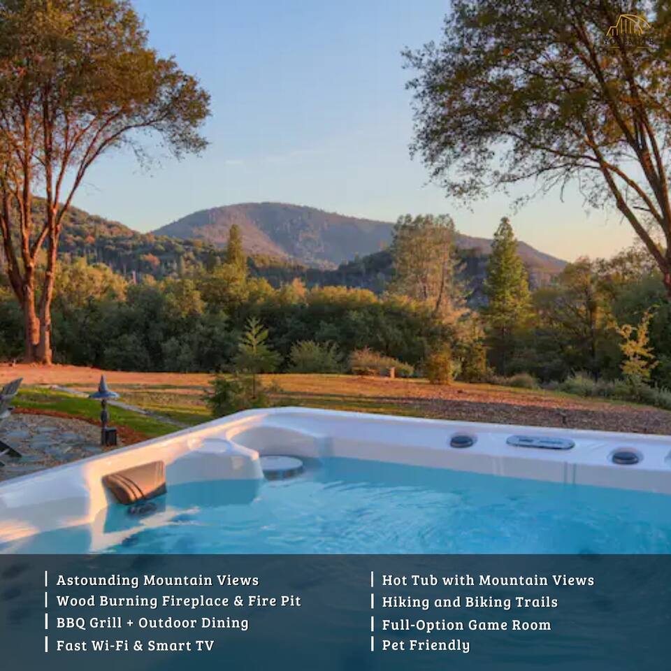 The Great Yosemite Retreat at Parker W/Fire Pit/Hot Tub/Mountain View