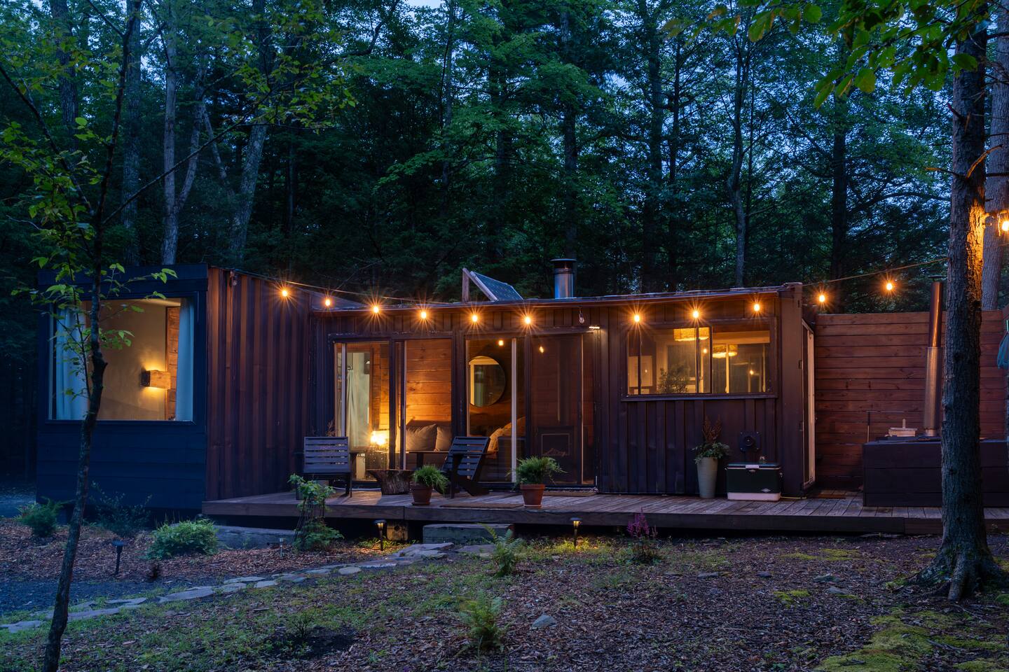 Container Cabin in the Catskills  (Forest)