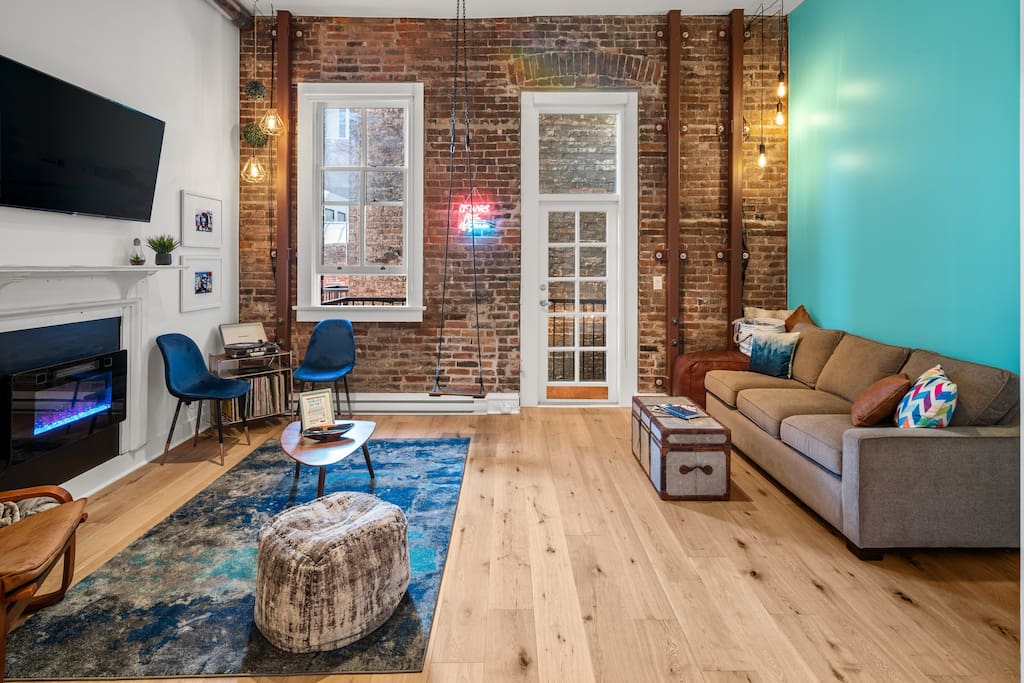 ✦ Funky Historic Loft - 💙 of OldTown + Roof BBQ