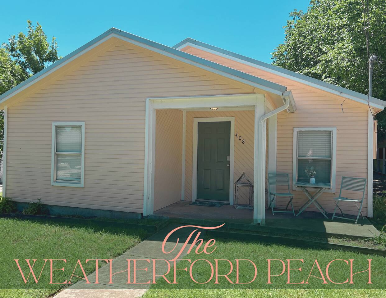 The Weatherford Peach KING bed/2twin Near Downtown