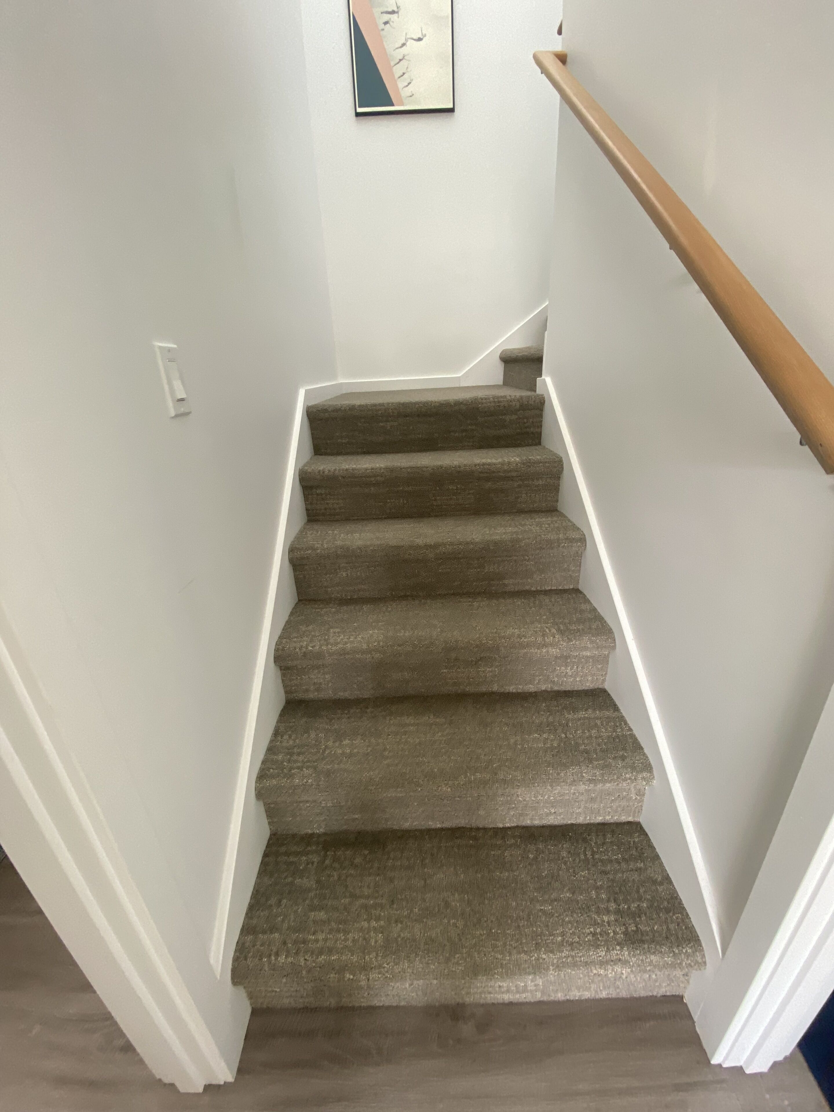 Stairs up to the second floor.