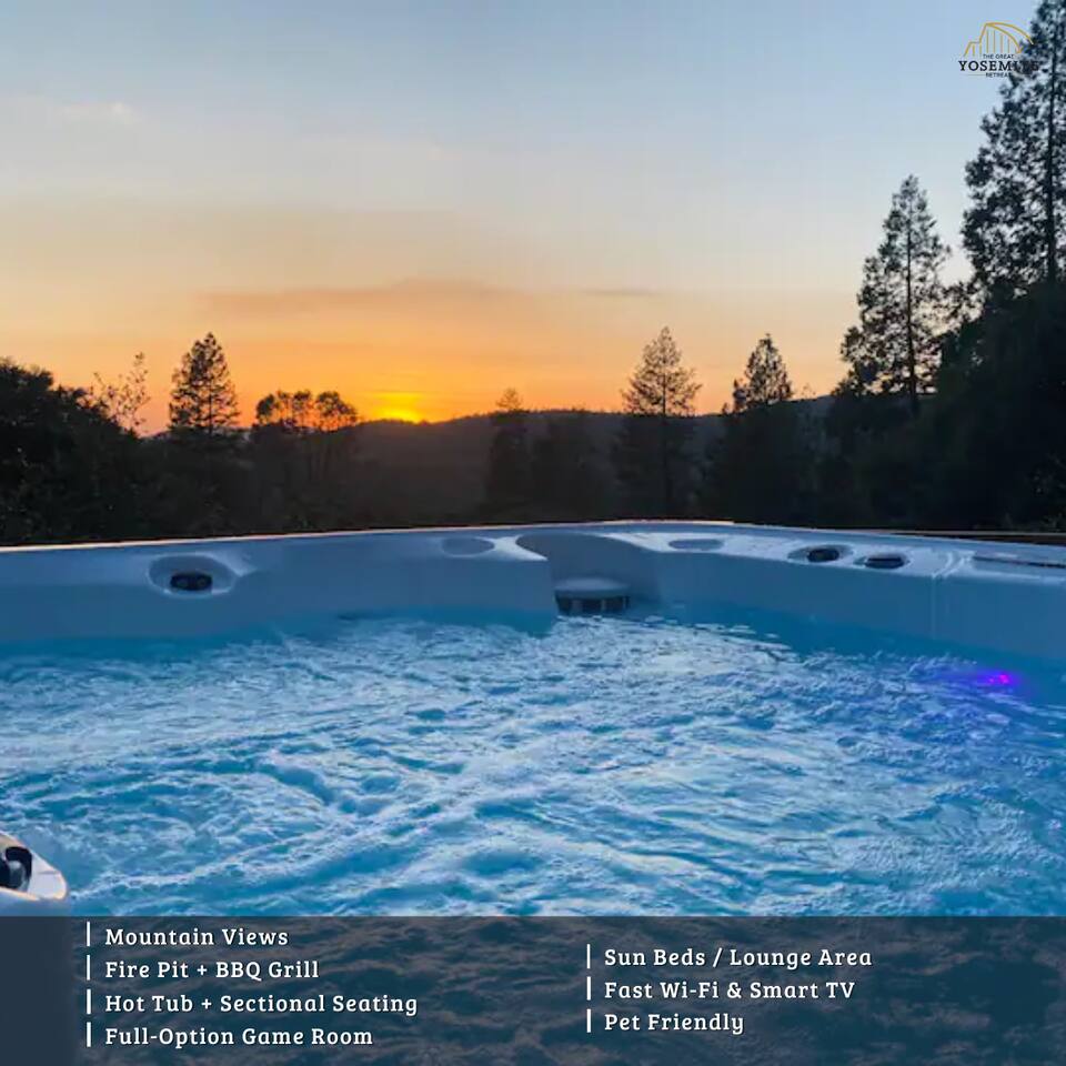Ponderosa Chalet by TGYR  W/Fire Pit/Hot Tub/Mountain View