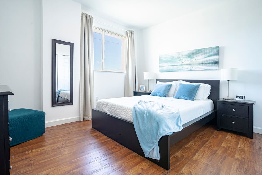 Contemporary 1 bedroom 1 bath Sleeps 3 Apt, Wi-Fi Free Parking Self Check In