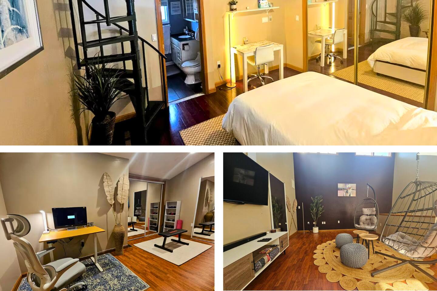 #3 Modern Private Suite w/ Fitness/Yoga/Study Loft