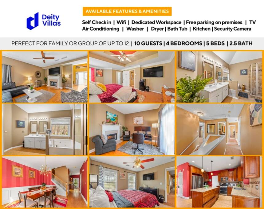Big&Spacious Home with office Space by DeityVillas