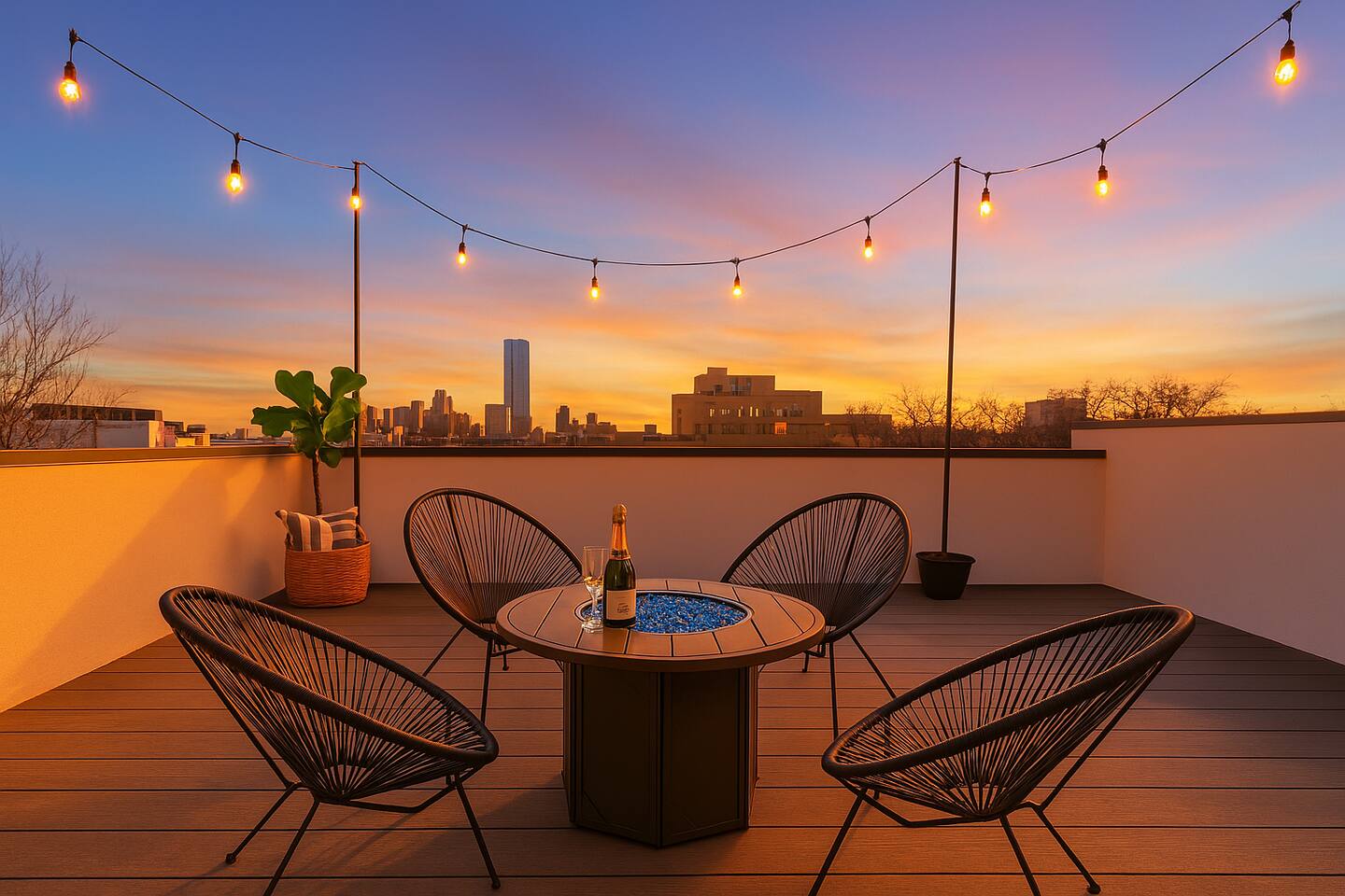 Skyline Views Modern 3 Level in Downtown OKC #E