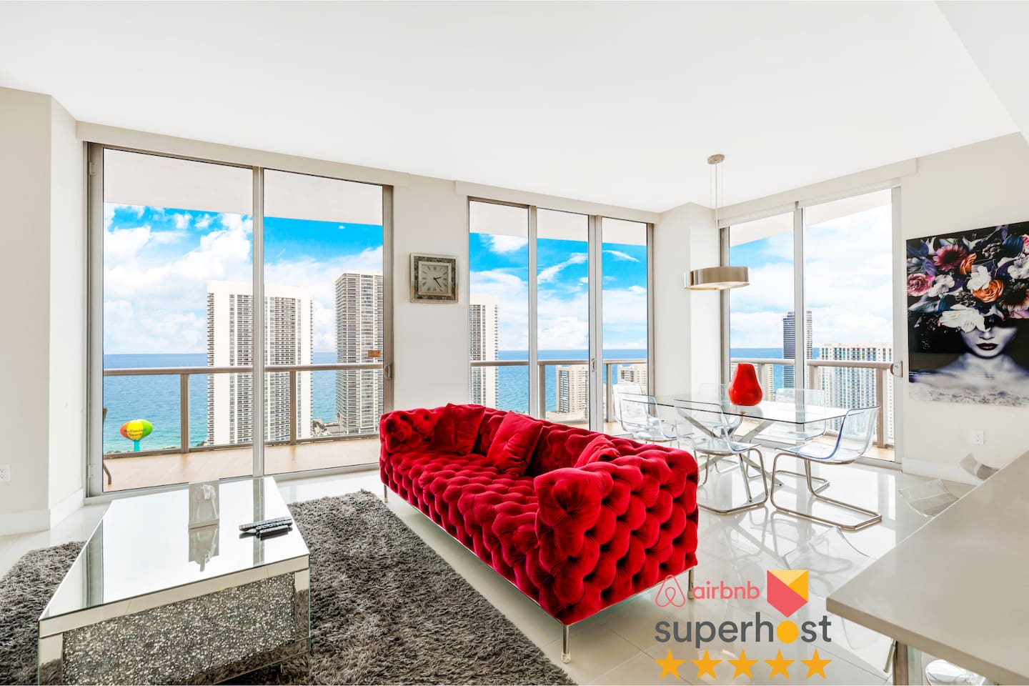 ★★★★★DREAM-SKY MANSION. 3DBR/3BA LUXURY PENTHOUSE. 33RD FLOOR. DIRECT OCEAN VIEW. 5 MIN TO THE OCEAN.
