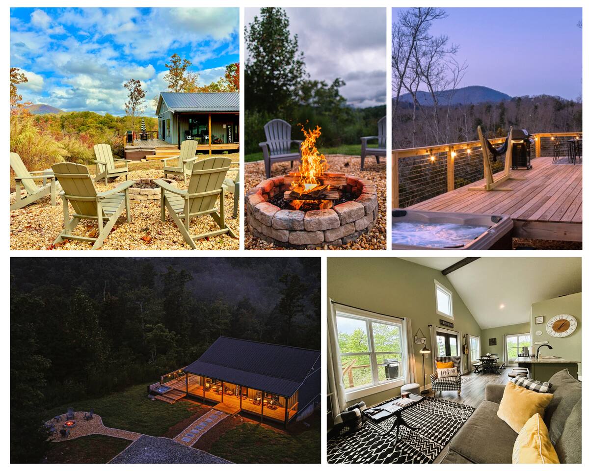 Mountain View Cabin, Hot Tub, Fire Pit, Wineries