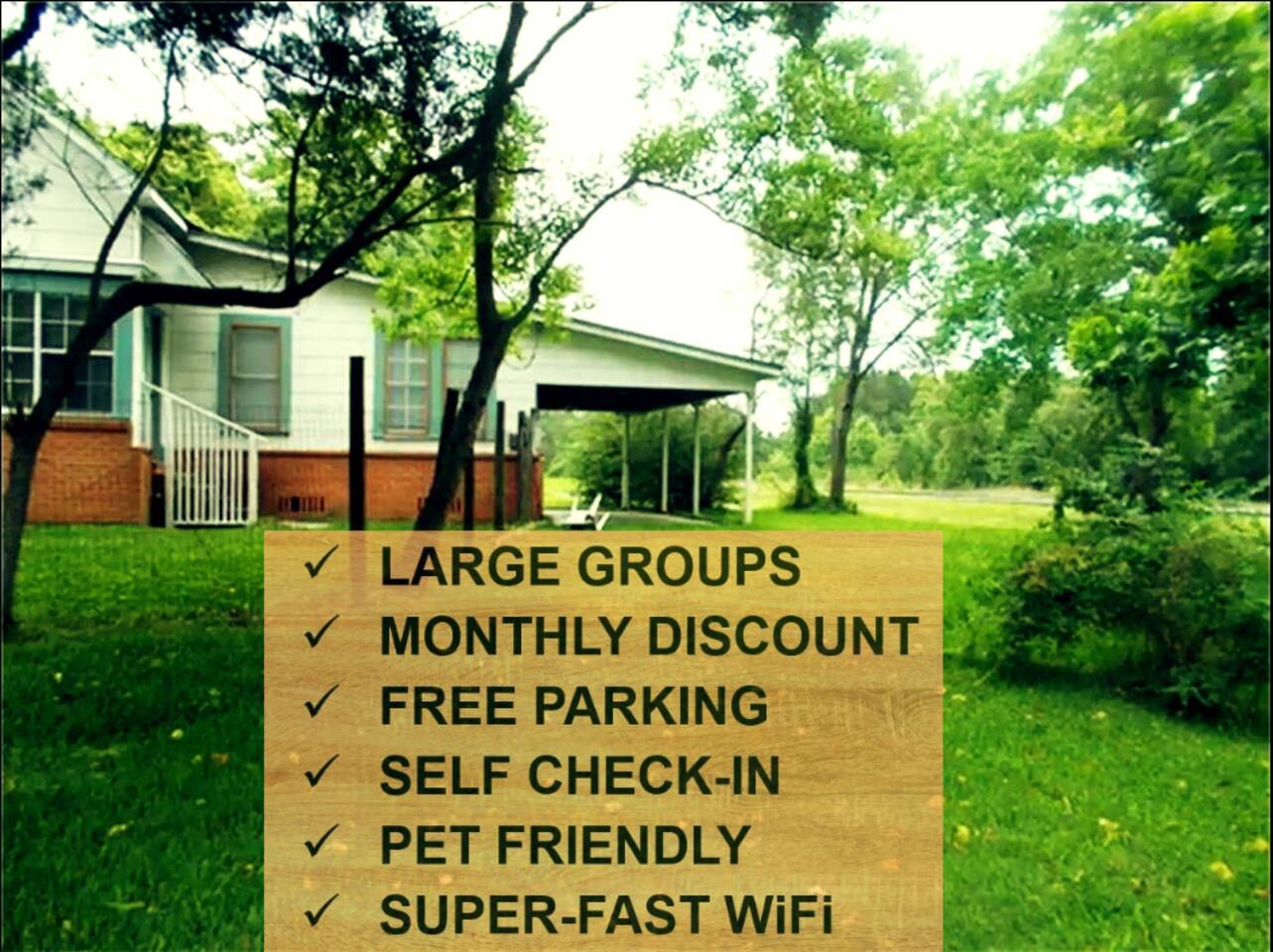 Nice & Spacious House in Silsbee with Self Check-in