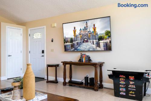 Private entertainment space designed for unforgettable family memories.
Challenge the kids (or the adults!) to a friendly arcade competition after a fun day at Disney.
Classic arcade games for your kids and those young at heart!